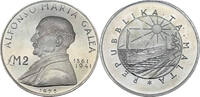 Malta 2 Lira (Malta Pound) Alfonso Maria Galea (Republikwappen im Kreis) -