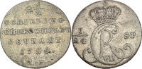 Schleswig-Holstein 2 1/2 Schilling Christian VII., (1766 - 1808), zaponiert -