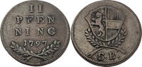 Salzburg-Erzbistum 2 Pfennig Hieronymus von Colloredo (1772 - 1803) -