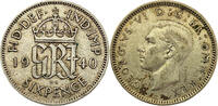 Großbritannien 6 Pence König George VI. (1937 - 1952) -