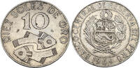 Peru 10 Soles de Oro Umlaufmünze -
