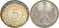 Deutschland 5 Mark Silberadler - Außergewöhnliche Patina -