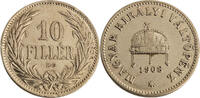 Ungarn 10 Filler Franz Joseph I., 1848-1916 -
