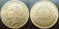 France 5 francs 5 francs Lavrillier 1946 cupro-aluminium, G.761a TTB+ -