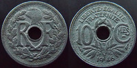 France 10 centimes 10 centimes zinc 1946 B, G.292 TTB+ -