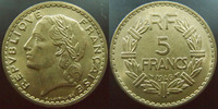 France 5 francs 5 francs Lavrillier 1946 cupro-aluminium, G.761a SUPERBE -