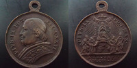 Vatican, papal states bronze VATICAN, Pie IX, médaille en bronze avec beliere, 1871, X.KAL.SEPT, 29 mm TTB+ -