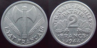 France 2 francs 2 francs Bazor 1944 C, aluminium, G.536 TTB+ -