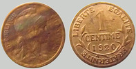France 1 centime 1 centime Daniel Dupuis 1920, G.90 SUPERBE -