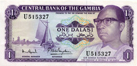 Gambie, Gambia 1 dalasi Gambie, Gambia, 1 dalasi (1971-1987), P.4/F TTB à SUPERBE -