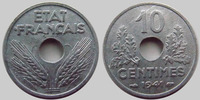 France 10 centimes 10 centimes zinc 1941, G.290 SUPERBE+ -