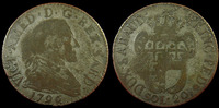 Italie, Italia, Duché de Savoie, Savoya, Savoyen 20 sols Italie, Italia, Duché de Savoie, Savoya, Savoyen, Victor Amédée III, Vittorio Amedeus III, 20 sols, 20 soldi 1796, 4,65 grms, Bi -