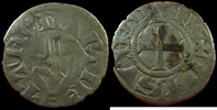 Franche comté besançon denier Franche Comté, Besançon, denier ou estevenant à la main bénissante, fin XIIe début XIIIe siècle, 0,73 grm, PA.5374 TTB -