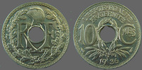 France 10 centimes 10 centimes Lindauer 1936, G.286 SUPERBE+ -