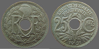 France 25 centimes 25 centimes Lindauer 1931, G.380 SUPERBE, patine -