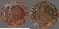 France 5 centimes NAPOLEON III, 5 centimes 1853 B Rouen, G.152 TTB -