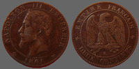France 2 centimes NAPOLEON III, 2 centimes 1861 K Bordeaux, G.104 TTB -