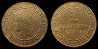 France 2 centimes 2 centimes Cérès 1897 A Paris, G.105 SUPERBE+ -