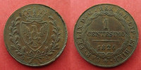 Italie, Italia, Sardaigne, Sardinien 1 centesimo Sardaigne, Sardinien, Italie, Italia, Carl Felix, 1 centesimo 1826 P Ancre (Anchor), KM.98.1 SUPERBE -