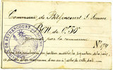 Commune et Ville 50 centimes BETHANCOURT, commune de Bethancourt sur Somme, bon de 50 centimes, TTB -
