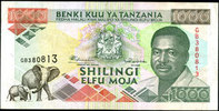 Tanzanie, Tanzania 1000 shilingi TANZANIE, TANZANIA, billet de 1000 shilingi 1993, P.27a TTB -