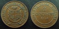 Italie, Toscane, Toscana 2 centesimi Toscane, Toscana, Italie, Italia, 2 centesimi 1859, Mont.124 TTB à SUPERBE -