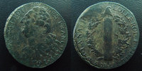 France 2 sols LOUIS XVI, Constitution, 2 sols François 1791 A (pointé de 3 points), 21,44 grms, G.25 TB+ -
