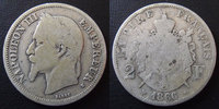 France 2 francs NAPOLEON III, 2 francs 1866 K Bordeaux, G.527 B à TB Rare! -