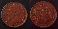 Romania, Roumanie 5 bani Roumanie, Romania, 5 bani 1883 B, KM.19 TTB+ -