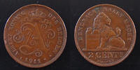 Belgique, Belgie, Belgien 2 centimes Belgique, Belgie, belgien, 2 centimes 1911, KM.65 TTB à SUPERBE -