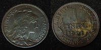 France 1 centime 1 centime Daniel Dupuis 1908, G.90 TTB à SUPERBE -