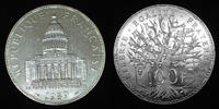 France 100 francs 100 francs Panthéon 1989, Gad.898 légères traces sinon SPL (superbe+) -