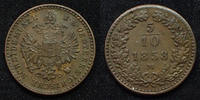 Autriche, Ostereich, Austria kreuzer Autriche, Osterreich, Franz Joseph I, 5/10e de kreuzer 1858 M Milan, Jaeg.Jack. 321 presuqe SUPERBE -