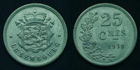Luxembourg 25 centimes Luxemboug, letzburg, Charlotte, 25 centimes 1938, KM.42a1 SPL -