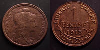 France 1 Centime 1 Centime Daniel Dupuis 1913, Gad.90 SPL -