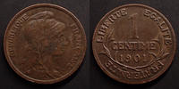 France 1 Centime 1 Centime Daniel Dupuis 1901, Gad.90 SUPERBE -