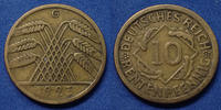 Allemagne, Deutschland, Germany 10 Rentenpfennig 10 Rentenpfennig 1923 G, J.309 TTB -