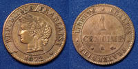 France 1 centime 1 centime Cérès 1872 K Bordeaux, Gad.88 (SUP+) SPL -