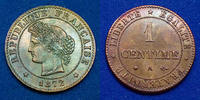 France 1 Centime 1 Centime Cérès 1872 A, Paris, Gad.88 (SUP+) SPL -