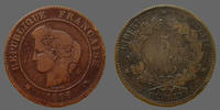 France 5 centimes 5 centimes Cérès 1896 A Torche !, Gad.157a TB Rare!! -