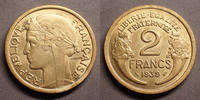 France 2 Francs 2 Francs Morlon 1939, Gad.535 Presque SUPERBE -