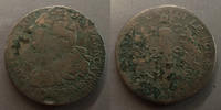 Constitution 2 sols CONSTITUTION, Louis XVI, 2 sols Français 1792 BB Strasbourg, Gad.24 B à TB -