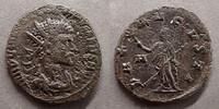 Roman Empire antoninien QUINTILLUS, QUINTILLE, antoninien Rome en 270, PAX AVGVSTI, 19-21 mm, 3,29 grms, RIC.26 TB à TTB -