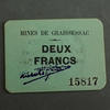 Numismatique des mines 2 Francs Mines de Graissessac, carton de deux Francs, 2 Francs, A présenter au remboursement avant le 1er Janvier 1925, SUPERBE -