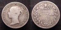 Grande Bretagne, Great Britain, Angleterre 3 pence Grande Bretagne, Great britain, Victoria, 3 pence 1868, KM.730 TB/TTB -