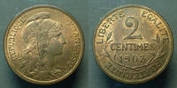 France 2 centimes 2 centimes Daniel Dupuis 1903, Gad.107 SPL -