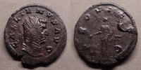 Roman Empire antoninian GALLIENUS, GALLIEN, antoninian Siscia en 253-268, PROVID AVG / II, 3,62 grms, RIC.580 beau style de portrait ! TTB+/TTB -