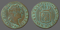 France Sol LOUIS XV, Sol à la vieille tête 1770 x Besançon, 28mm, 10,69 grms, Gad.280 Bon TTB/TTB+ -