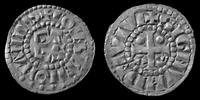 Maine (le) denier MAINE Conté, Herbert Ier 1015-1036, denier + COMES CENOMANIS / + SIGNUM DEI VIVI, 1,18 grms, Bd.170 SUP -