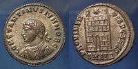 Roman Empire follis ou nummus CONSTANTINUS II Caesar, CONSTANTIN II César, follis ou nummus Alexandrie en 325-326, PROVIDENTIAE CAESS, 19mm, 3,05 g, RIC 36 R2 -